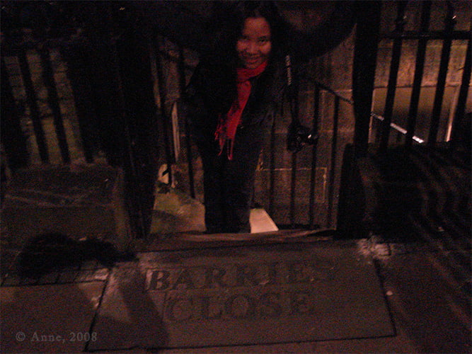 Me at Barrie's Close